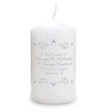 Personalised Sentiments Memorial Candle - Gift Moments