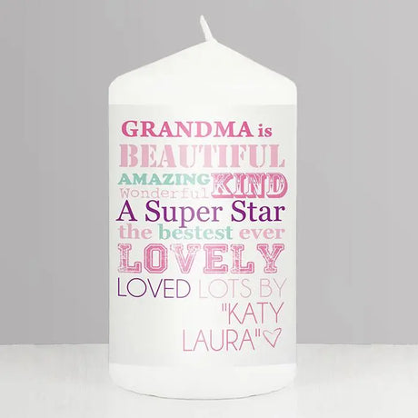 Personalised She is.... Candle - Gift Moments