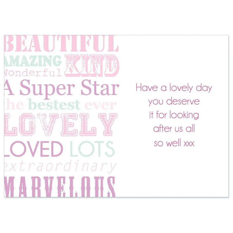 Personalised She is.... Pink Card - Gift Moments