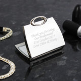 Personalised Silver Handbag Shaped Compact Mirror - Gift Moments