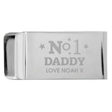 Personalised Silver No.1 Money Clip - Gift Moments