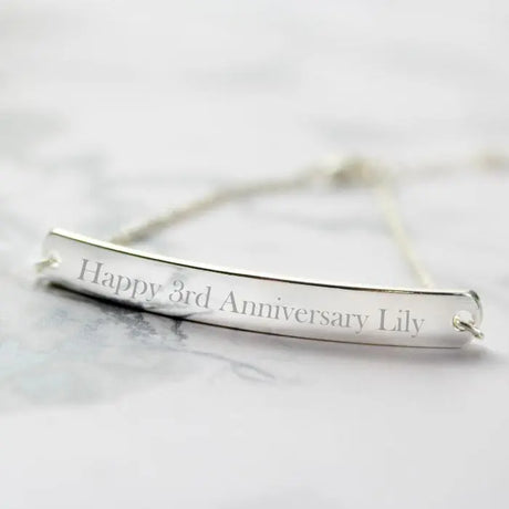 Personalised Silver Tone ID Bracelet - Gift Moments
