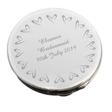 Personalised Small Hearts Compact Mirror - Gift Moments