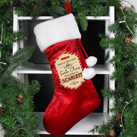 Personalised Special Delivery Luxury Stocking - Gift Moments