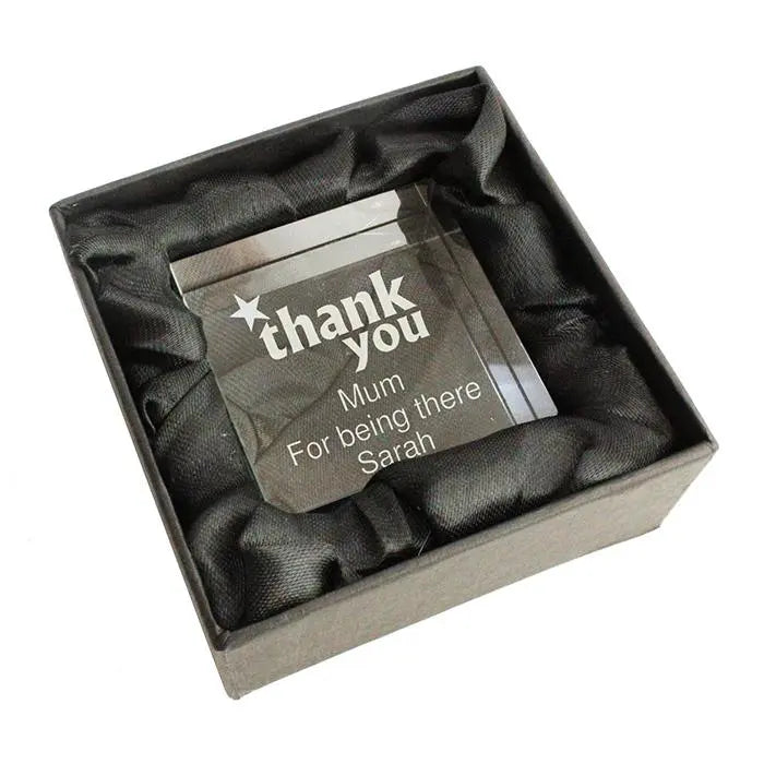 Personalised Thank you Crystal Token - Gift Moments