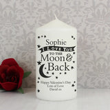 Personalised The Moon & Back Candle - Gift Moments