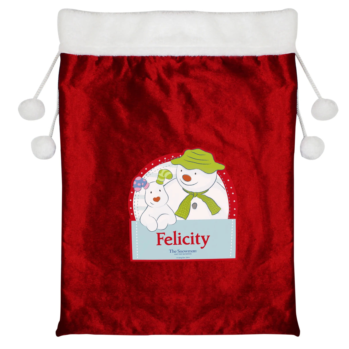 Personalised The Snowman Luxury Christmas Sack - Gift Moments