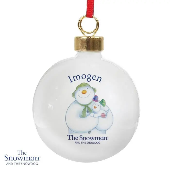 Personalised The Snowman and the Snowdog Bauble - Gift Moments