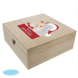 Personalised Tiny Tatty Teddy Large Wooden Christmas Eve Box - Gift Moments