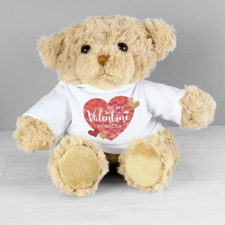 Personalised Valentine's Day Confetti Hearts Teddy - Gift Moments