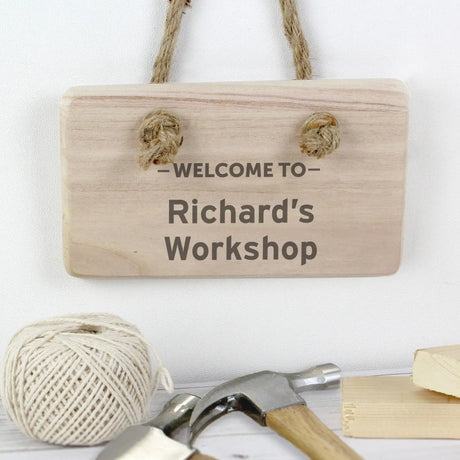 Personalised Welcome To.... Wooden Sign - Gift Moments