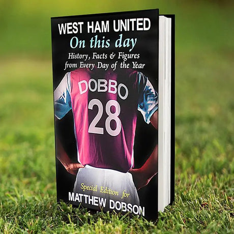 Personalised West Ham United FC On This Day Book - Gift Moments
