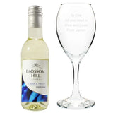 Personalised White Wine & Any Message Wine Glass Set - Gift Moments