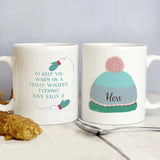 Personalised Woolly Hats Christmas Mug Set - Gift Moments