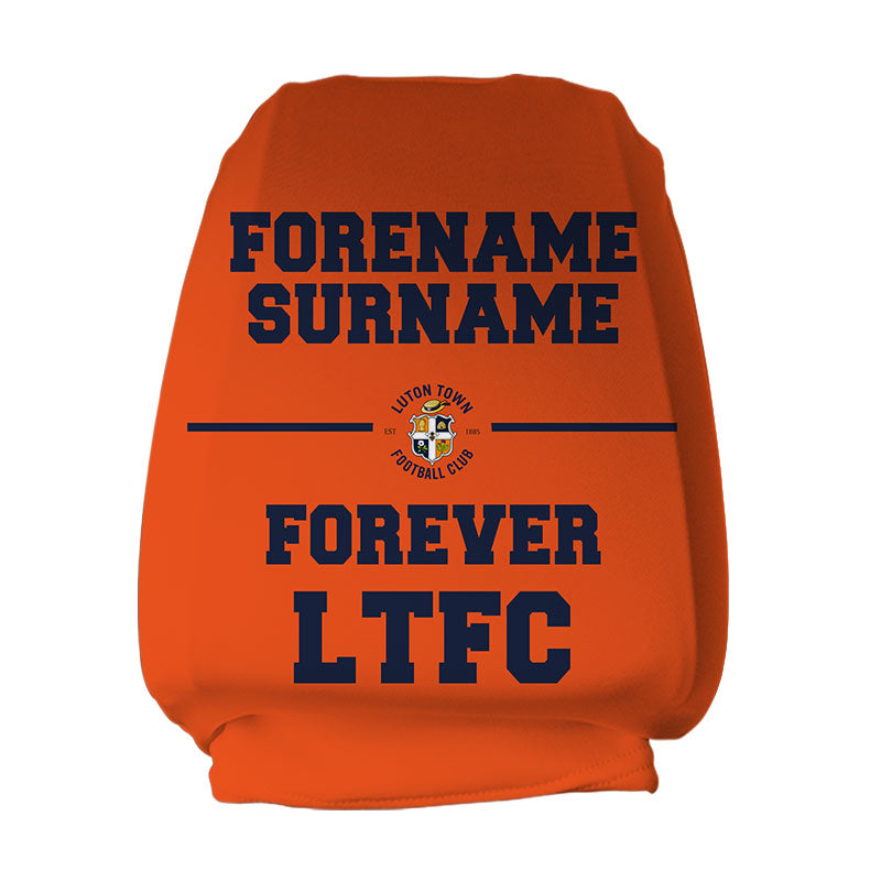 Personalised Luton Town FC Forever Headrest Cover