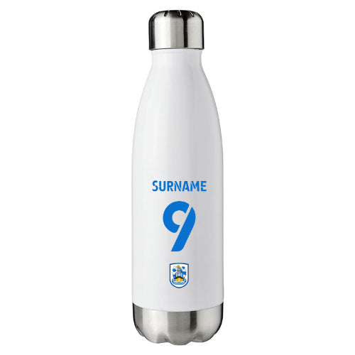 Personalised Huddersfield Town AFC Back of Shirt Insulated Water Bottle