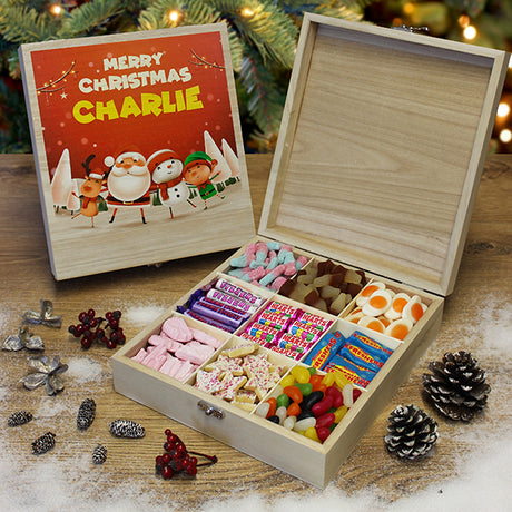 Kids Christmas Wooden Sweet Box - Gift Moments