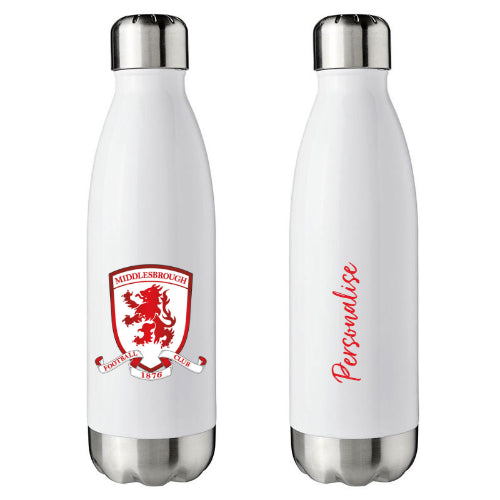 Personalised Middlesbrough FC Crest Insulated Water Bottle