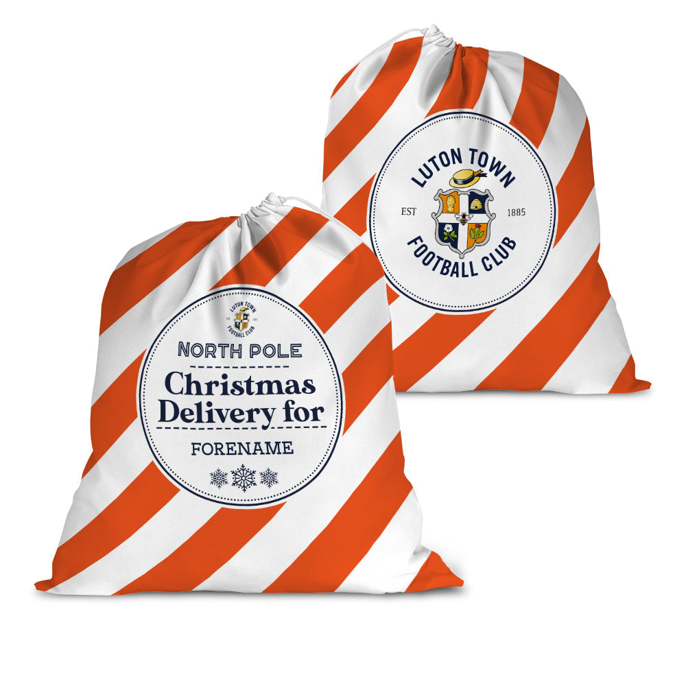 Personalised Luton Town FC Christmas Delivery Sack