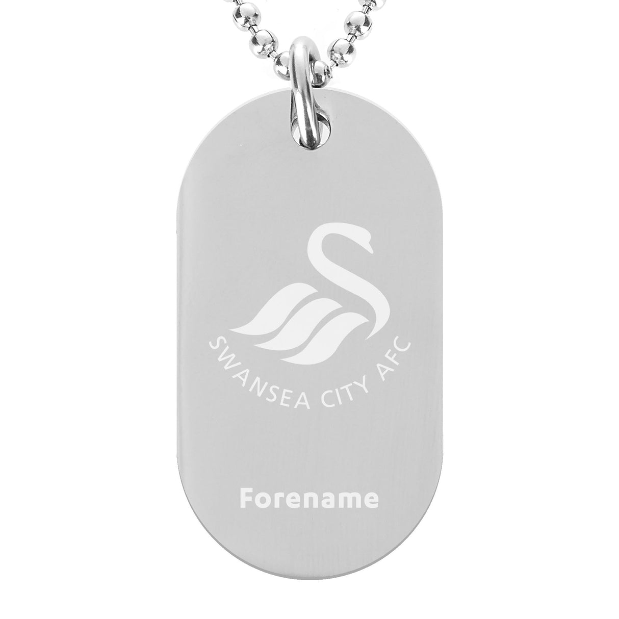 Personalised Swansea City AFC Crest Dog Tag Pendant