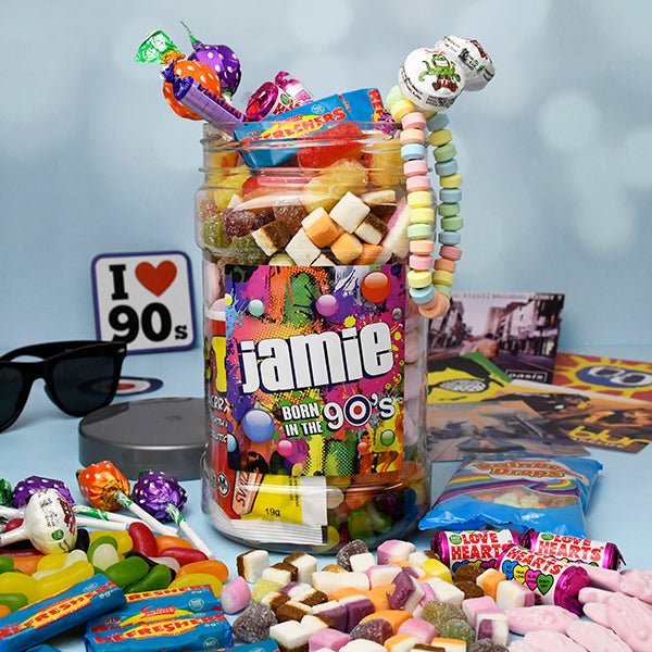 Born In The 90's Retro Sweet Jar - Gift Moments