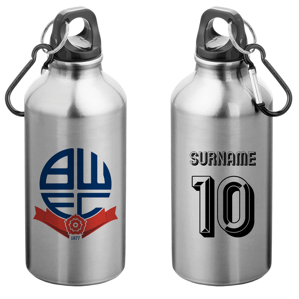 Personalised Bolton Wanderers FC Retro Water Bottle