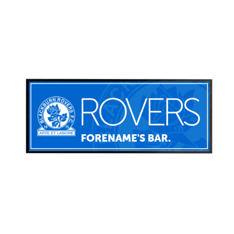 Personalised Blackburn Rovers FC Mono Crest Bar Runner
