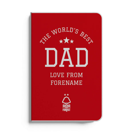 Personalised Nottingham Forest FC World's Best Dad A5 Notebook