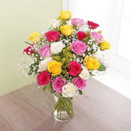 Colourful Roses Bouquet - Gift Moments