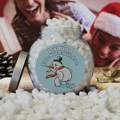 Marshmallows Snowman Poo Jar - Gift Moments