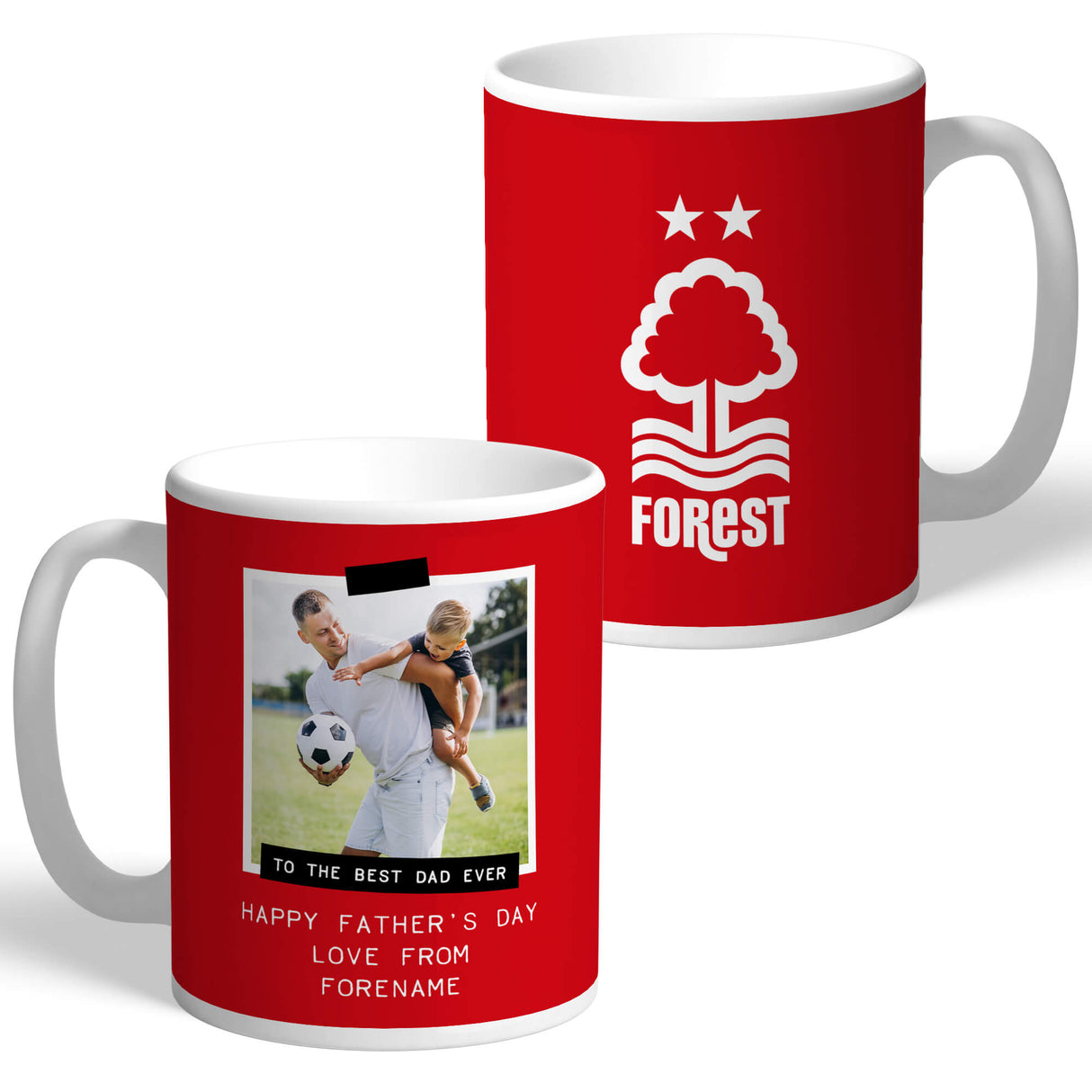 Personalised Nottingham Forest FC Father's Day Photo Mug