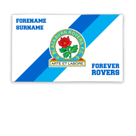 Personalised Blackburn Rovers FC Forever 5ft x 3ft Banner