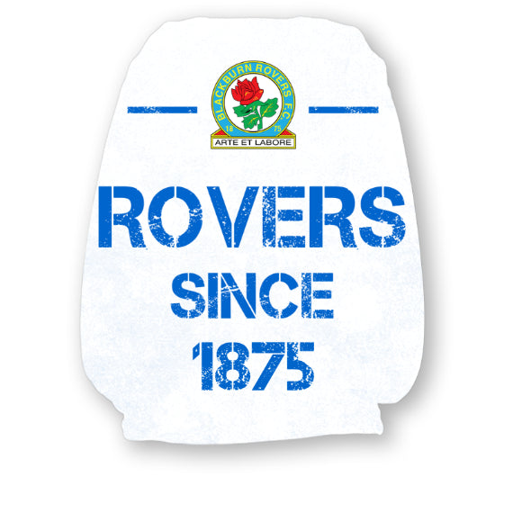 Personalised Blackburn Rovers Paint Splash Headrest Cover