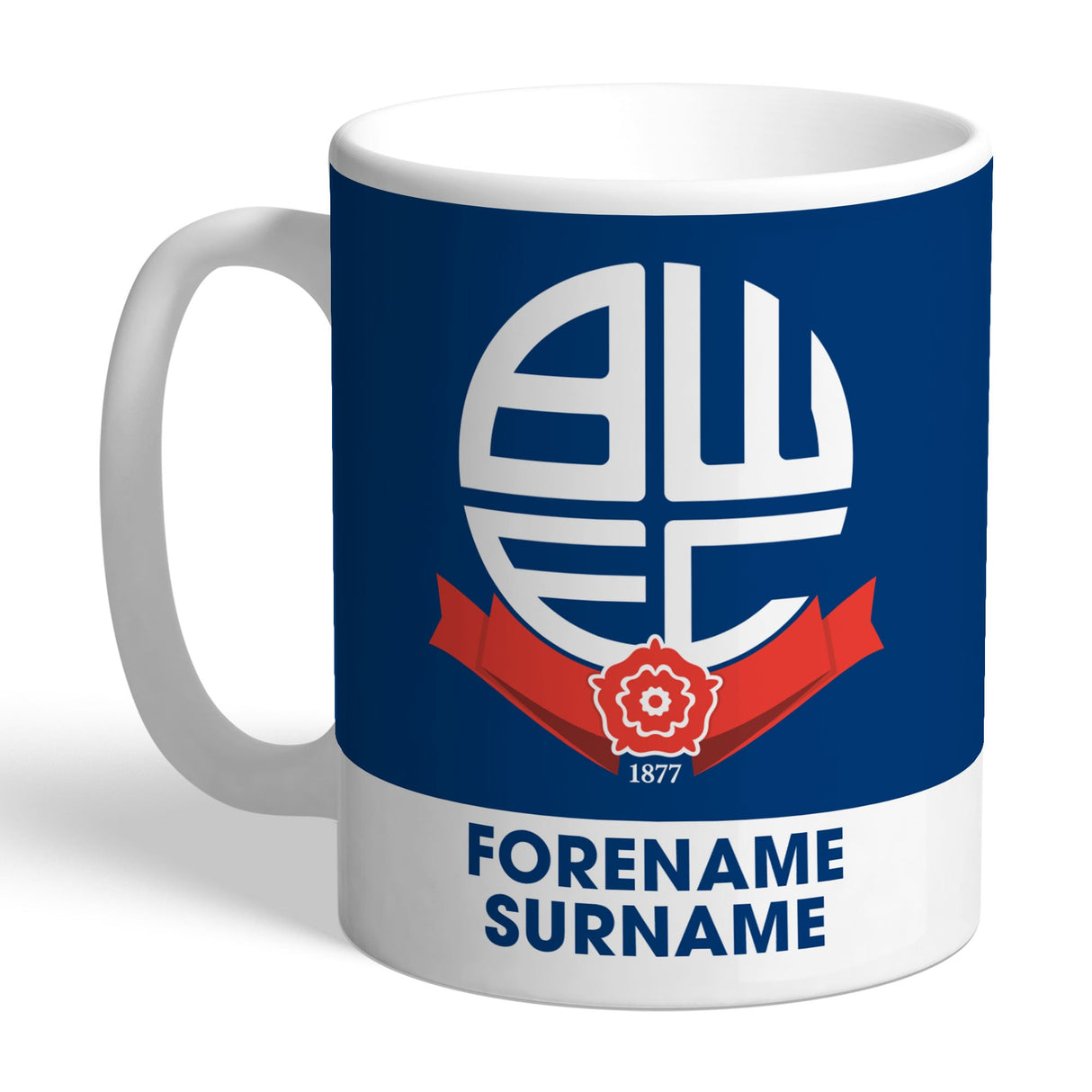Personalised Bolton Wanderers FC Bold Crest Mug
