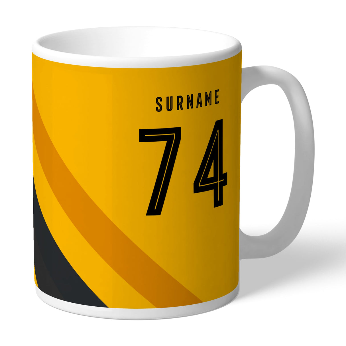 Personalised Wolverhampton Wanderers FC Stripe Mug