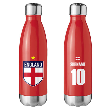 England World Cup Red Water Bottle - Gift Moments