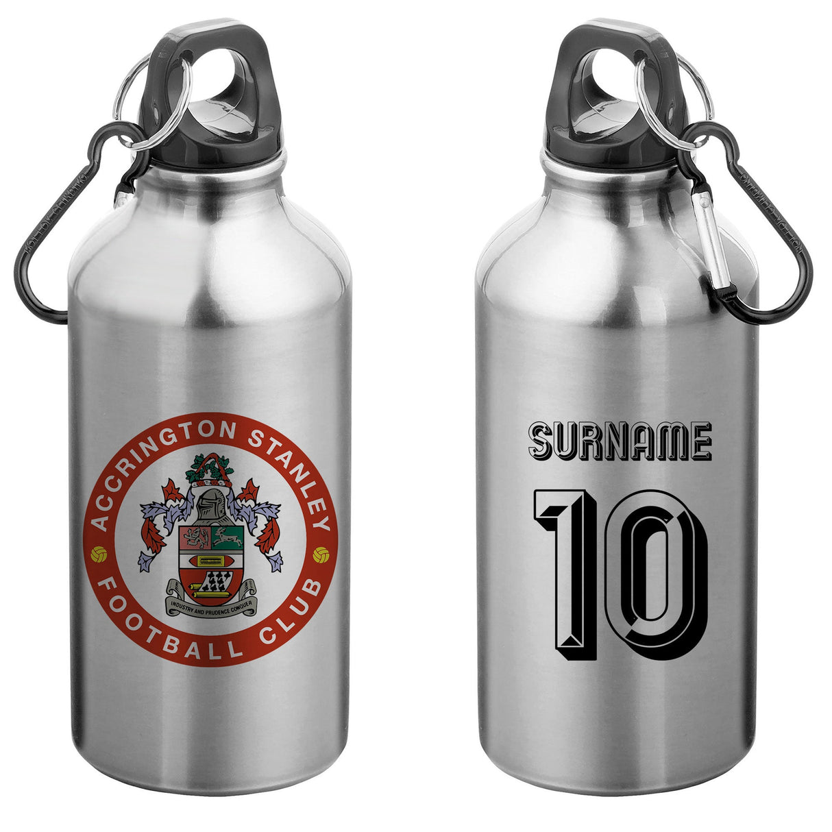 Personalised Accrington Stanley FC Retro Water Bottle