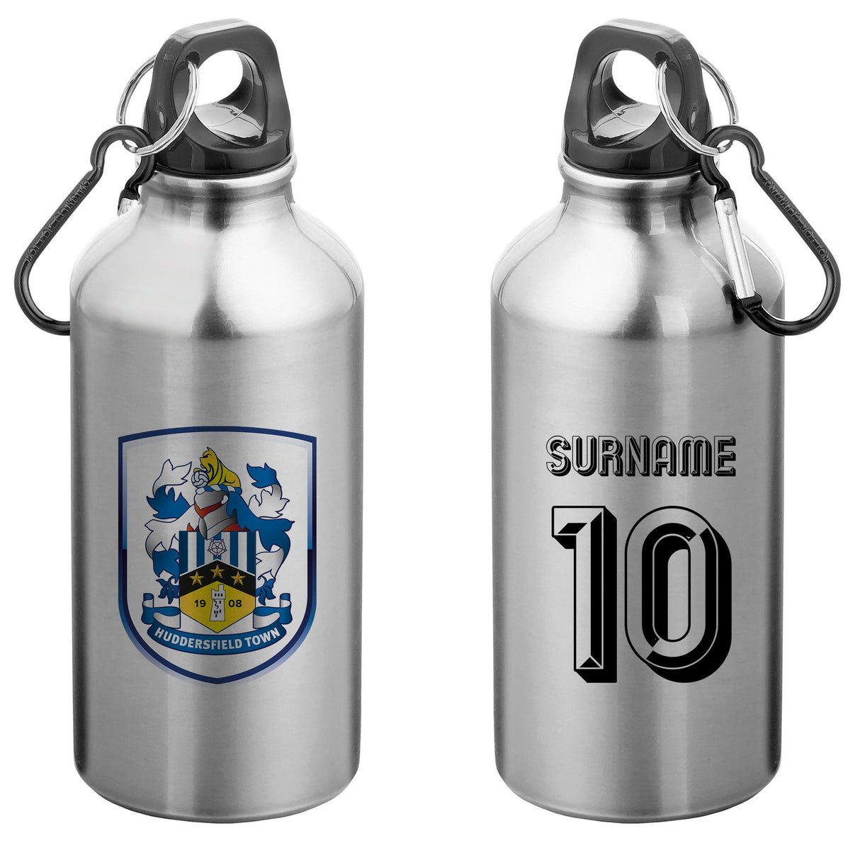 Personalised Huddersfield Town FC Retro Water Bottle