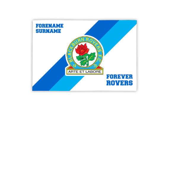 Personalised Blackburn Rovers FC Forever 3ft x 2ft Banner