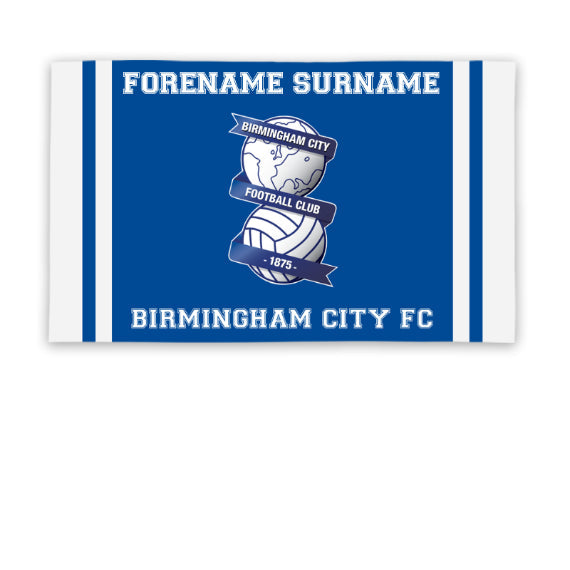 Personalised Birmingham City FC Crest 5ft x 3ft Banner