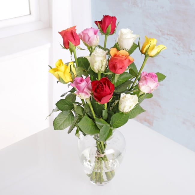 Letterbox Colourful Roses - Gift Moments