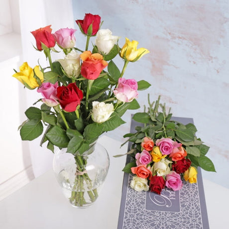 Letterbox Colourful Roses - Gift Moments