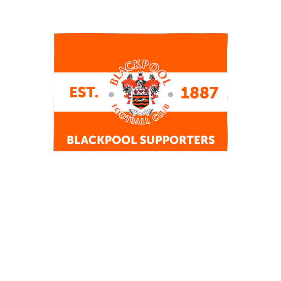 Personalised Blackpool Supporters 3ft x 2ft Banner