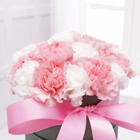 Pastel Carnation Hat Box - Gift Moments