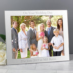 Personalised 10x8 Landscape Silver Photo Frame - Shop Photo Frames At Gift Moments - 1