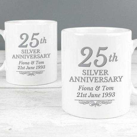 25th Silver Anniversary Mug Set - Gift Moments