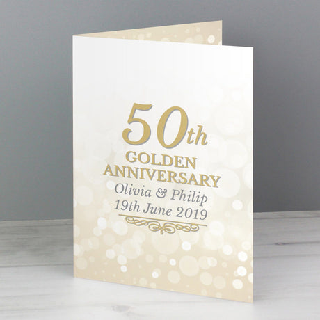 50th Golden Anniversary Card - Gift Moments