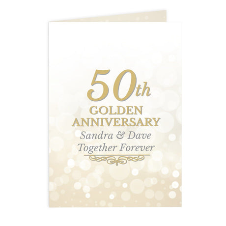 50th Golden Anniversary Card - Gift Moments