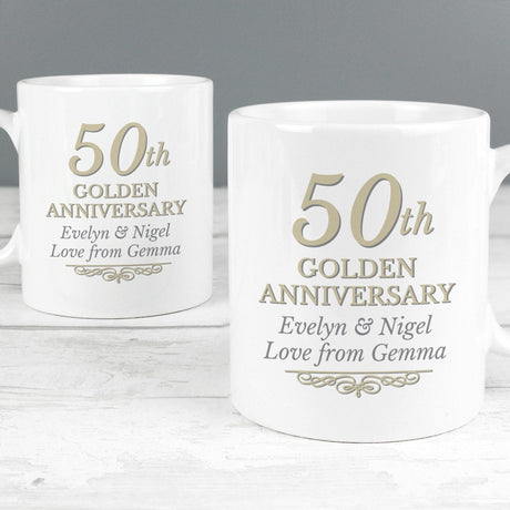 50th Golden Anniversary Mug Set - Gift Moments