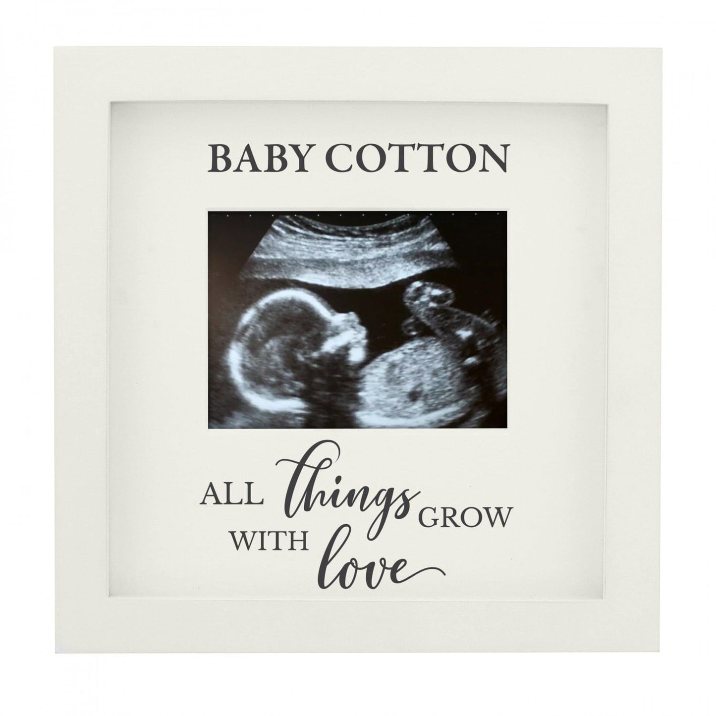 Personalised All Things Grow Baby Scan Frame: 3 - Photo Frames By Gift Moments